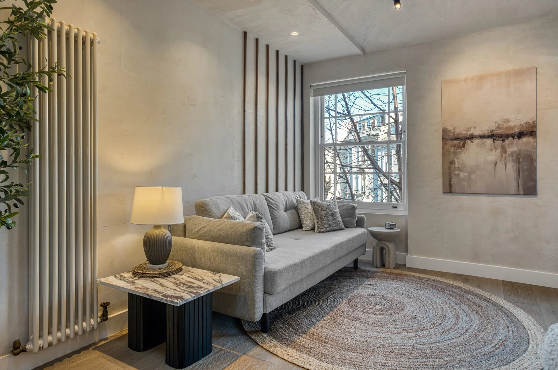 Living space in the Notting Hill holiday let apartment